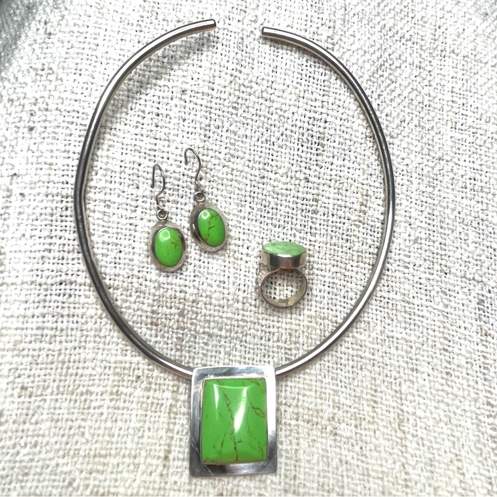 Silver and Jade Jewelry